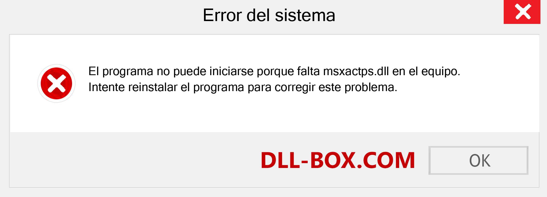 ¿Falta el archivo msxactps.dll ?. Descargar para Windows 7, 8, 10 - Corregir msxactps dll Missing Error en Windows, fotos, imágenes