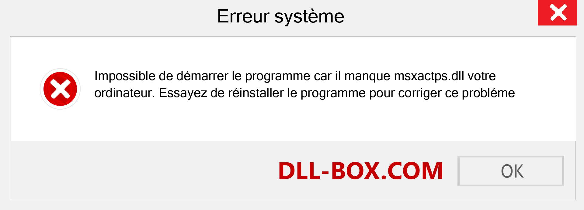 Le fichier msxactps.dll est manquant ?. Télécharger pour Windows 7, 8, 10 - Correction de l'erreur manquante msxactps dll sur Windows, photos, images